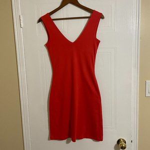 Moda International Orange Form Fitting Dress